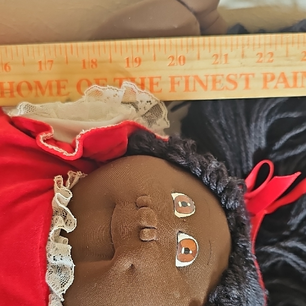 Vintage 1978 Xavier Roberts cloth African Cabbage Patch Kids doll Little People - Picture 14 of 16